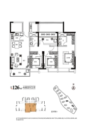 大唐名门印象4室2厅1厨2卫建面126.00㎡