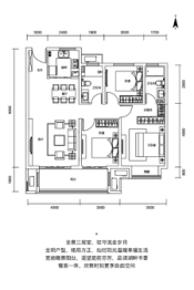 建业·平西尊府3室2厅1厨2卫建面122.00㎡