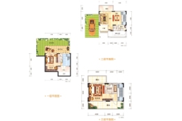 中铁·诺德丽湖半岛2室2厅1厨3卫建面101.50㎡