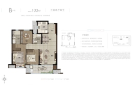 融创玖峯台3室2厅1厨2卫建面103.00㎡