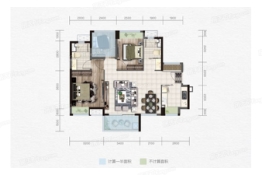 中交·诚湾悦府3室2厅1厨2卫建面90.00㎡