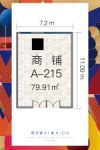 A-213商铺79.91㎡户型