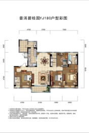 普洱碧桂园5室2厅1厨3卫建面180.00㎡