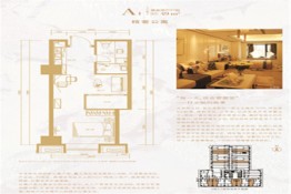 华发新天地2室1厅1厨1卫建面48.00㎡