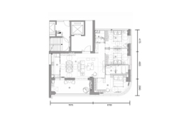 山海湾8号3室2厅1厨2卫建面162.00㎡