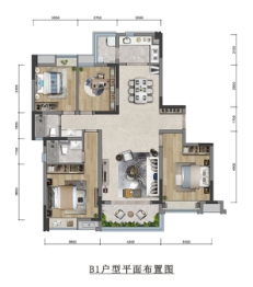 首钢蓉璟台4室2厅1厨2卫建面140.00㎡