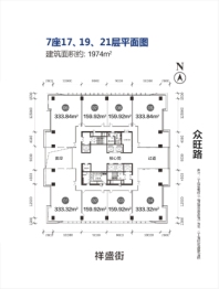 楷林中心建面159.92㎡