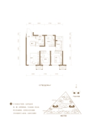 首创·新北京半岛3室2厅1厨1卫建面96.00㎡