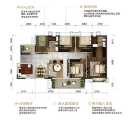 保利中央公馆5室2厅1厨2卫建面140.00㎡