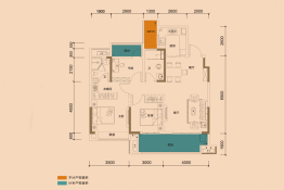 奥莱祥生府3室2厅1厨2卫建面109.00㎡