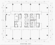 写字楼标准层平面图高区