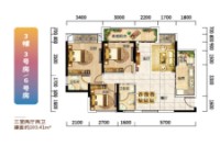 3栋建面约103.41平三室两厅两卫