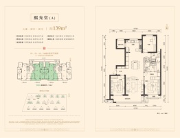 晋中万科紫郡3室2厅1厨2卫建面139.00㎡