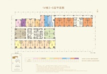 晋中·万科紫院公寓1#3-6F户型平层图