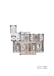 碧桂园十里春风4室2厅1厨2卫建面139.00㎡