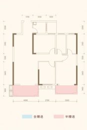 鸿豪·东御3室2厅1厨2卫建面117.80㎡