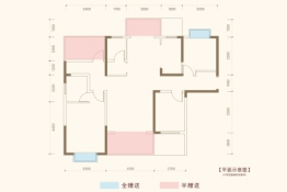 鸿豪·东御4室2厅1厨2卫建面126.03㎡