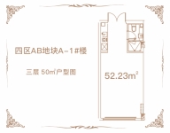 建面约52.23平米公寓户型