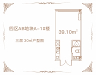 建面约39.1平米公寓户型