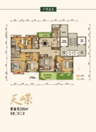 碧桂园·御园5室2厅1厨3卫建面220.00㎡