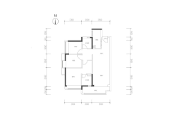 保利西山林语3室2厅1厨2卫建面105.00㎡