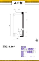 碧桂园城市之光1室1厅1厨1卫建面33.80㎡