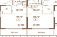 k区5栋03、04户型