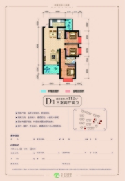 凯旋·公园里3室2厅1厨2卫建面110.00㎡