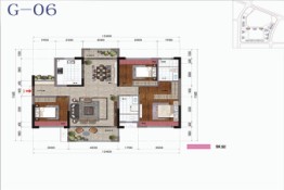 家喻五洲-名门3室2厅1厨2卫建面126.00㎡