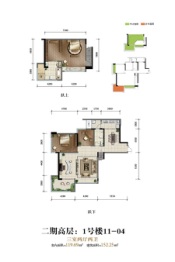 中央公馆3室2厅1厨2卫建面152.25㎡