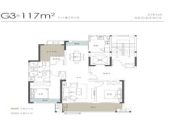 亭城璞悦3室2厅1厨2卫建面117.00㎡