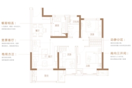 海伦堡·云璟台3室2厅1厨1卫建面91.00㎡