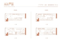 A3户型，建面41㎡