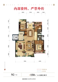 文一塘溪津门4室2厅1厨2卫建面150.00㎡