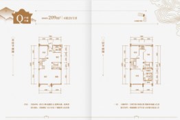 祥源领地4室2厅1厨3卫建面209.00㎡