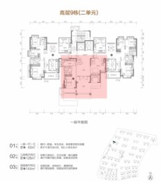 湘潭恒大国际健康城1室1厅1厨1卫建面43.00㎡