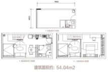 泰禹上雅54.04平公寓户型