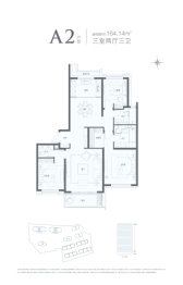 锦绣里3室2厅1厨3卫建面164.00㎡