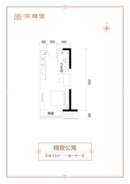 睿达广场·幸福里1室1厅1厨1卫建面33.00㎡