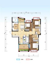 新合鑫·观悦城3室2厅1厨2卫建面118.00㎡