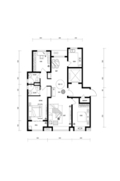 万腾御景城3室2厅1厨2卫建面127.25㎡