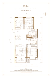 万科春和景明3室2厅1厨1卫建面117.00㎡