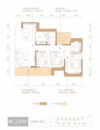 东方·铂悦府3室2厅1厨2卫建面125.00㎡