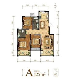 旭瑞和昌·溱水壹号3室2厅1厨2卫建面125.00㎡