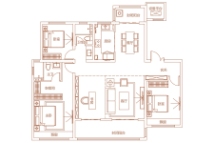 建业神火·新筑洋房B1户型