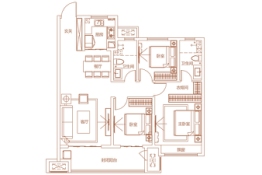 建业神火·新筑3室2厅1厨2卫建面129.00㎡