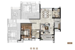 华润置地·瑞府4室2厅1厨3卫建面110.00㎡