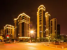 尚海湾豪庭三期一线江景次新房,平面景观入户门大客厅