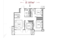 107平3室2厅1厨2卫