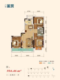 中凯毓秀名苑3室2厅1厨1卫建面104.46㎡